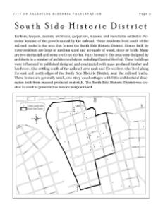 Southside Historic District Map